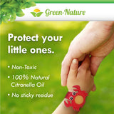 Green Nature Family Pack Mosquito Repellent Bracelets and Patches