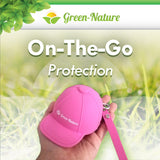 Green-Nature Mosquito Repellent Slap Bracelet , Wristband 3 Pack with Cartoon Figures Pink Hat - the green nature store